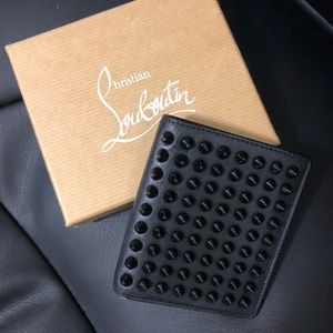 Christian Louboutin Black Spiked Wallet